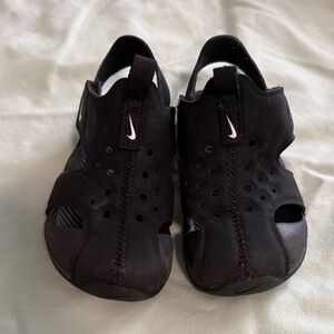 Nike Black Slip-On Sandals size 7